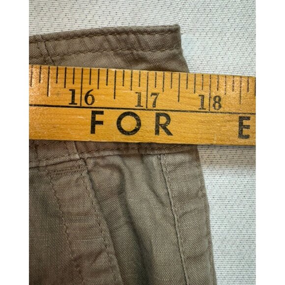 Gap Womens Chino Pants Size 12 Tan Relaxed Fit Style Pockets Casual - Picture 10 of 14
